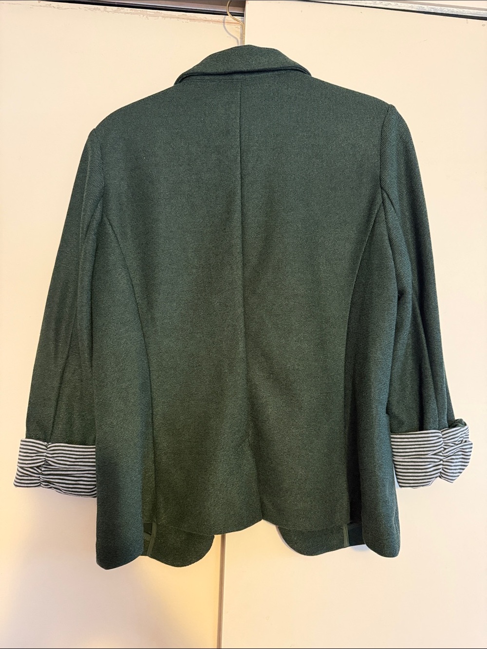 NWT Skies Are Blue Asa Knit Blazer Dark Green - Picture 6 of 6